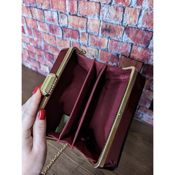 Red Goth Clutch Rhinestone Purse - Picture 5 of 5